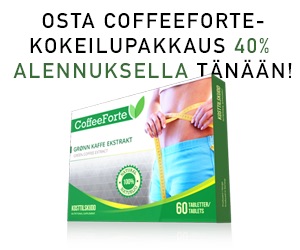 CoffeeForte 30 päivän kokeilupaketti nyt alennettuun hintaan