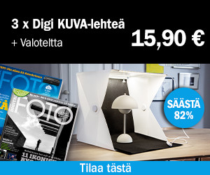 3 ensimmäistä nroa Digi KUVA -lehteä + Valoteltta