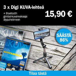 3 nroa Digikuva -lehteä + Bluetooth gimbal-kuvanvakaaja