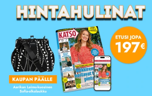 Katso tarjous – säästä 30,10 € ja saat Aarikka-laukun