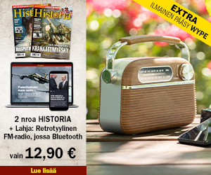 HISTORIA 2 nroa vain 12,90 € + Retrotyylinen FM-radio