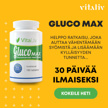 Kokeile Vitaliv Glucomax ilmaiseksi 30 päivää