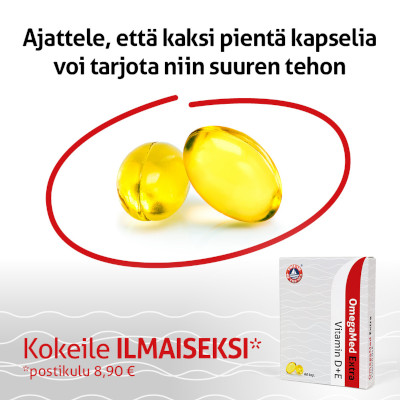 Kokeile OmegaMed Extraa 30 päivän annos