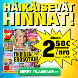 Seiska 10 nroa 29,90 € + Huivi ja rannekello