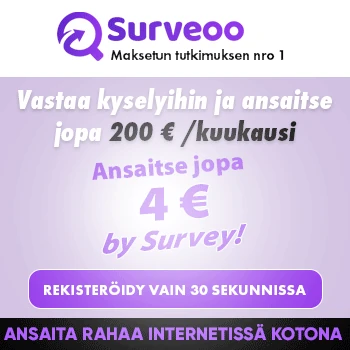 Surveoo maksaa vastauksistasi jopa 7 €