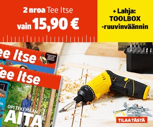 Tee Itse -lehteä 2 nroa + TOOLBOX-ruuvinväännin