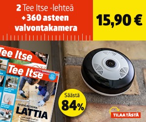 2 nroa Tee Itse -lehteä + 360 asteen valvontakamera