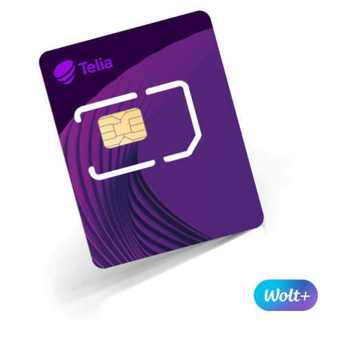 Telia: Wolt+ 12 kk 0 € uuden liittymän kaupan päälle