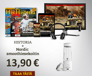 Tieteen Kuvalehti Historia -lehteä + Nordic-smoothiesekoitin